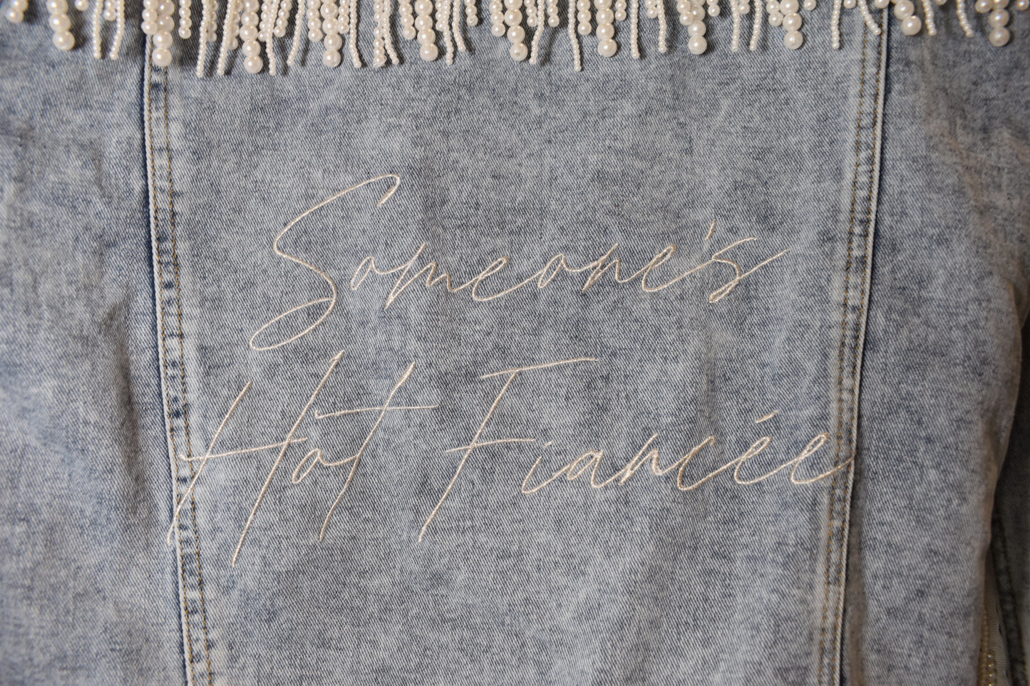 Someone's Hot Fiancée pearl fringe jacket