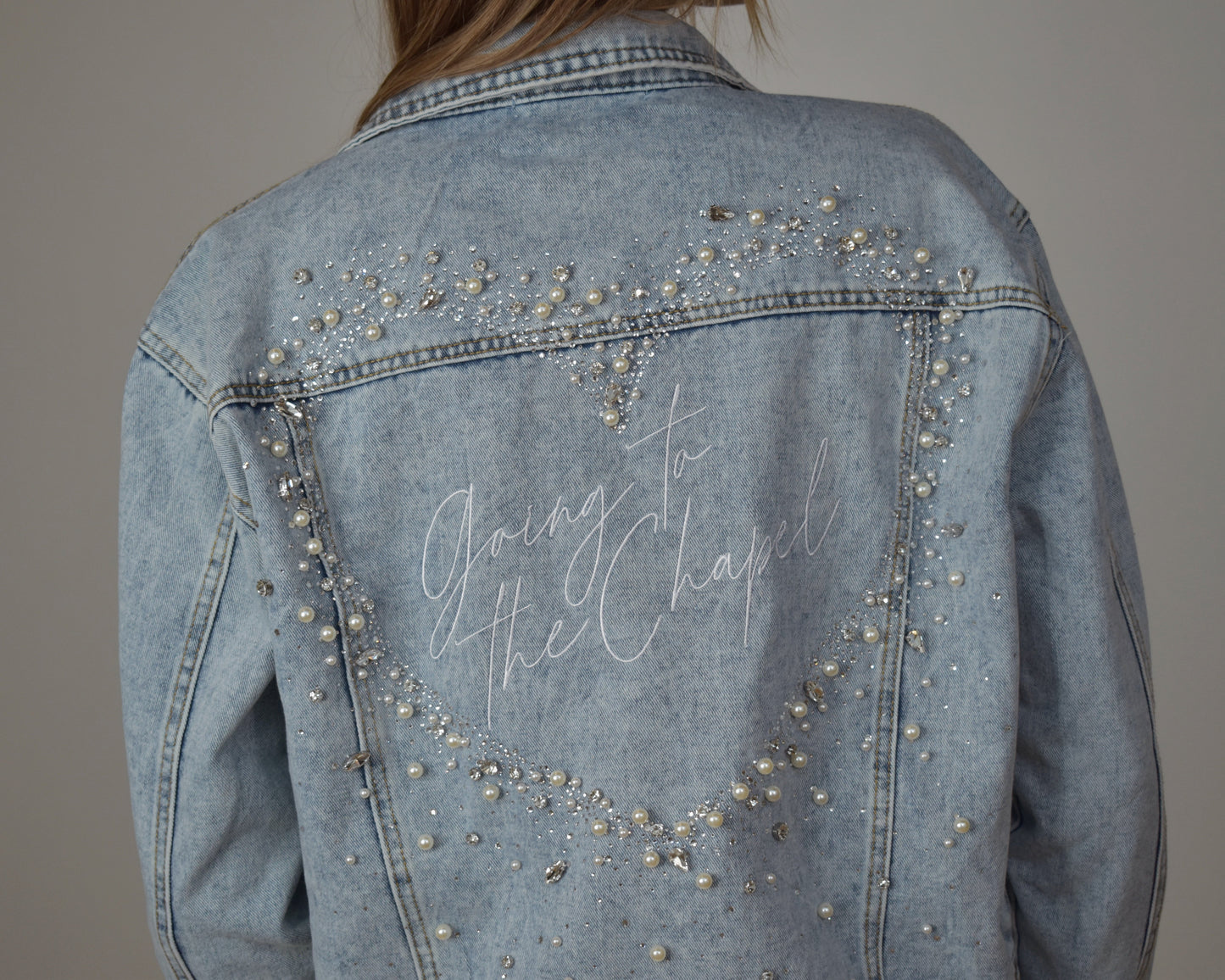back of going to the chapel bridal jacket