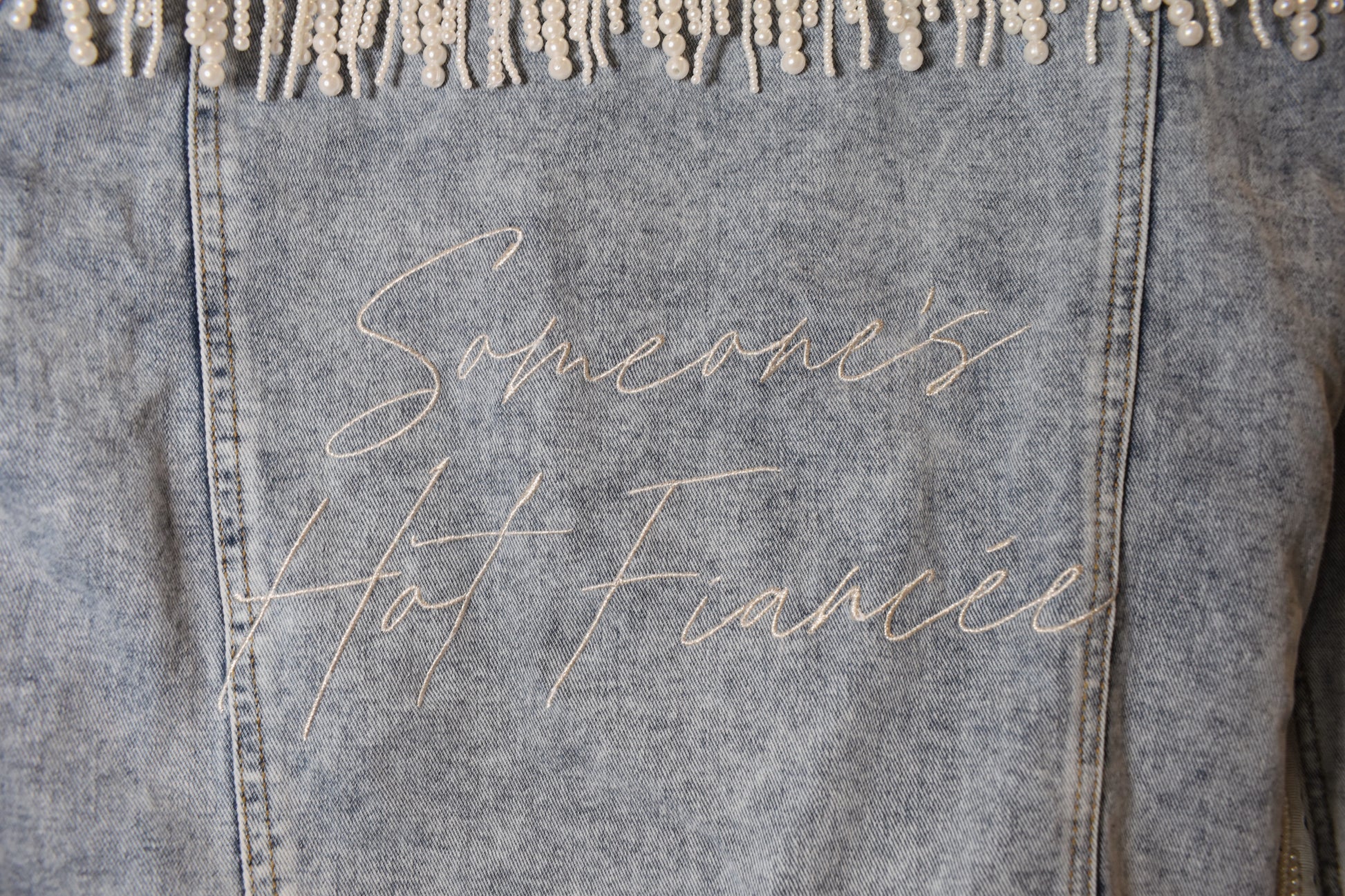 Someone's Hot Fiancée pearl fringe jacket